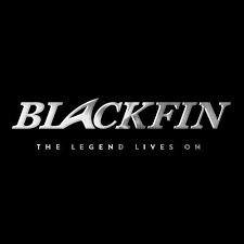 Blackfin speedboat logo that reads "The Legend Lives On"